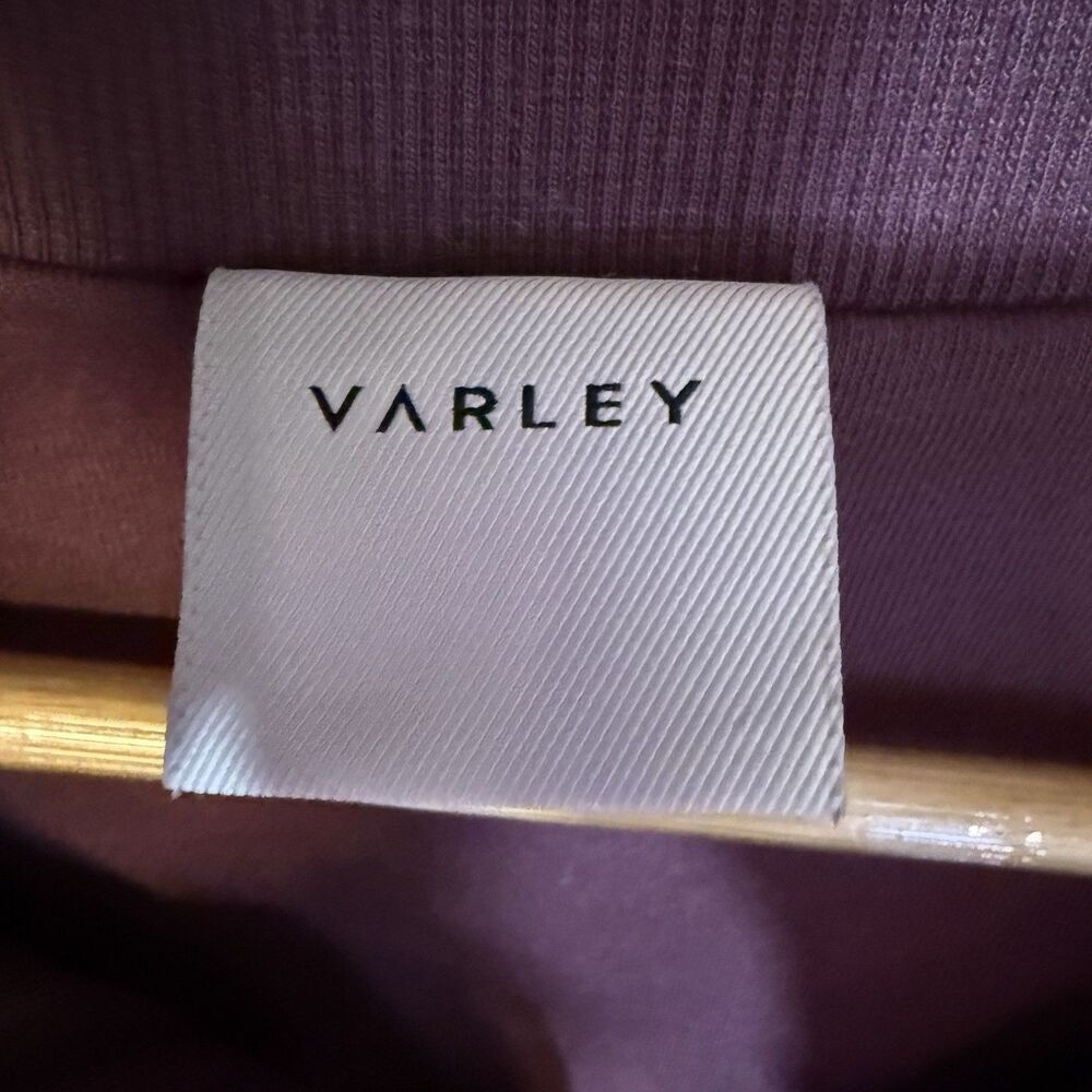 Varley Bailey Half Zip Women's Small Fleece Pullover Speckle Mauve Wool Blend - Picture 8 of 10